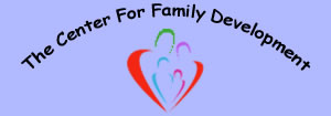 Family heart with The Center for Family Development written above.